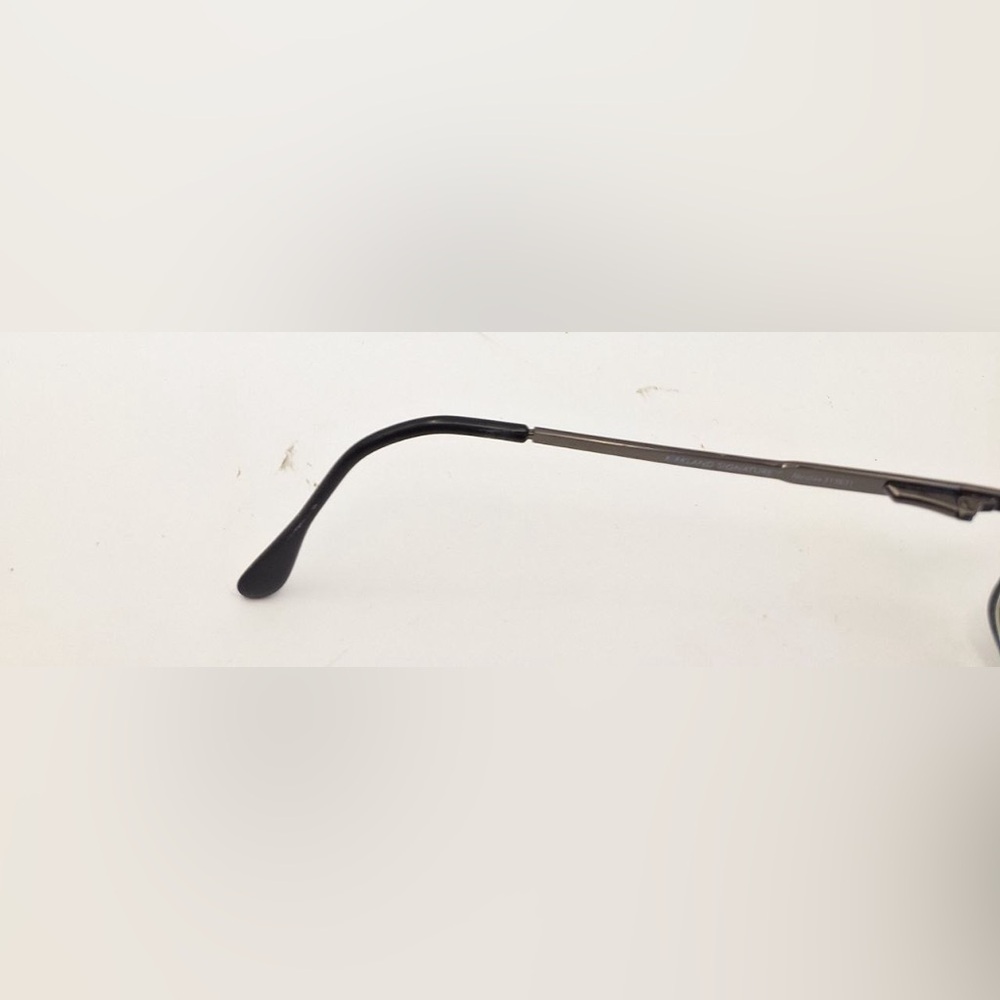 Vintage Kirkland Signature Nicolas Gunmetal Oval Half-Rim Sunglasses Frames Only - Picture 8 of 8